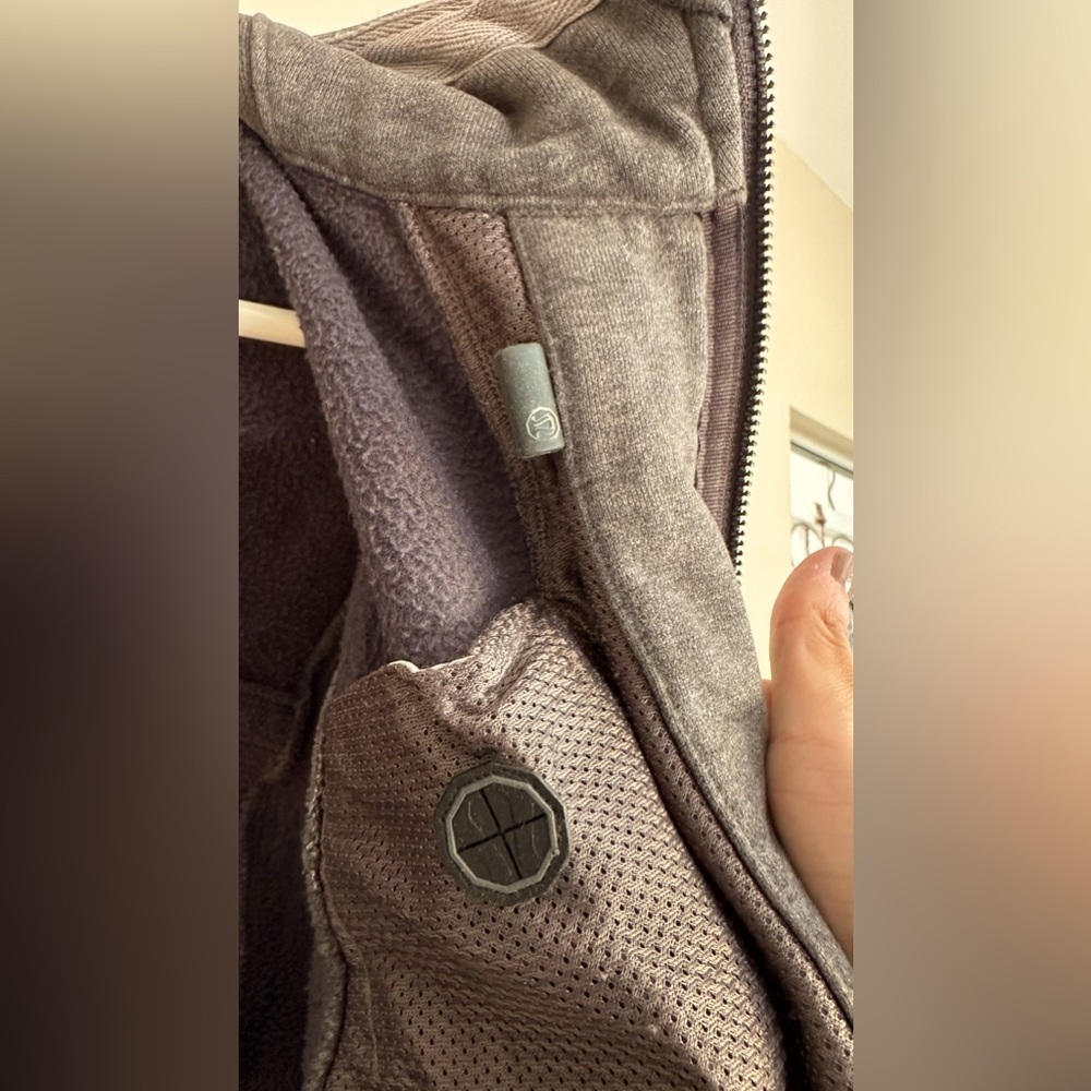 Lululemon West Coast Heavy Zip Up Hoodie Heathered Dark Slate Gray Men’s Medium - Picture 13 of 16